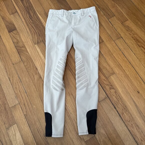 Animo Made in Italy Girls Riding Pants Beige Size 11 - Picture 2 of 9